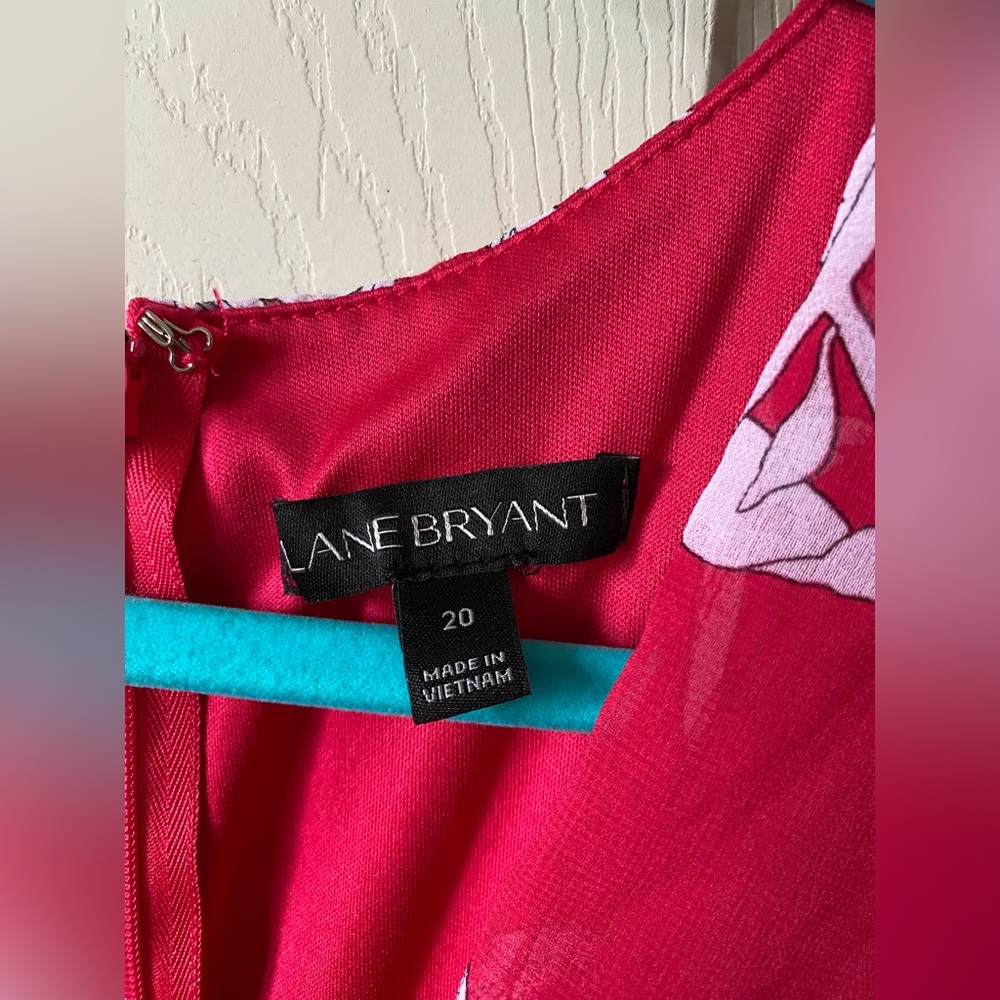 Lane Bryant Red “Hawaiian” style maxi dress - Picture 5 of 7